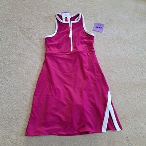 SAGE Collective Women's Active Dress with Inner Short Size XS Pink Sporty NWT